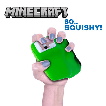 Minecraft Mega Squishme Series 4, Collectible Squishy Toy (Green Sheep)