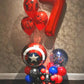 Red Number 7 Balloon 40 Inch, 7 Balloon Number, 7Th Birthday Decorations, Red Party Supplies For Boys Girls