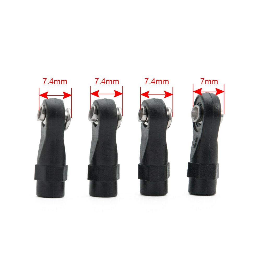 Benedict Harry Alloy Rear Anti-Sway Bar Set for 1/10 RC Axial Wraith RR10 Bombers - Black