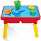 Toddler Sensory Kids Table with Lid | Sensory Bin | Kidoozie | Mega Block Compatible Lid | Indoor Outdoor Use , Red, G02521 17 x