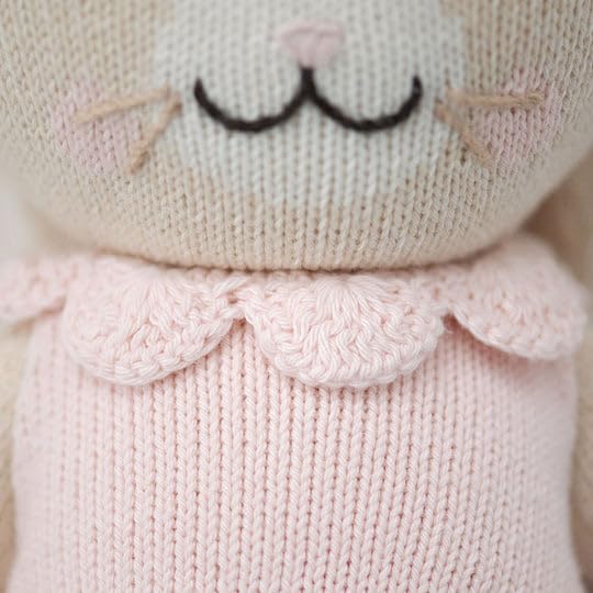 Cuddle + Kind Hannah The Bunny Blush Regular 20'' Hand-Knit Doll - 1 Doll = 10 Meals, Fair Trade, Heirloom Quality, Handcrafted