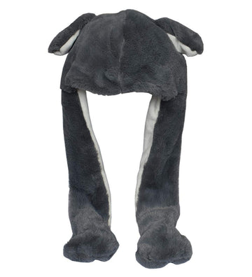 Joyhy Kids Adults Plush Hat Ear Moving Ear Flap Hat With Paw Tiger