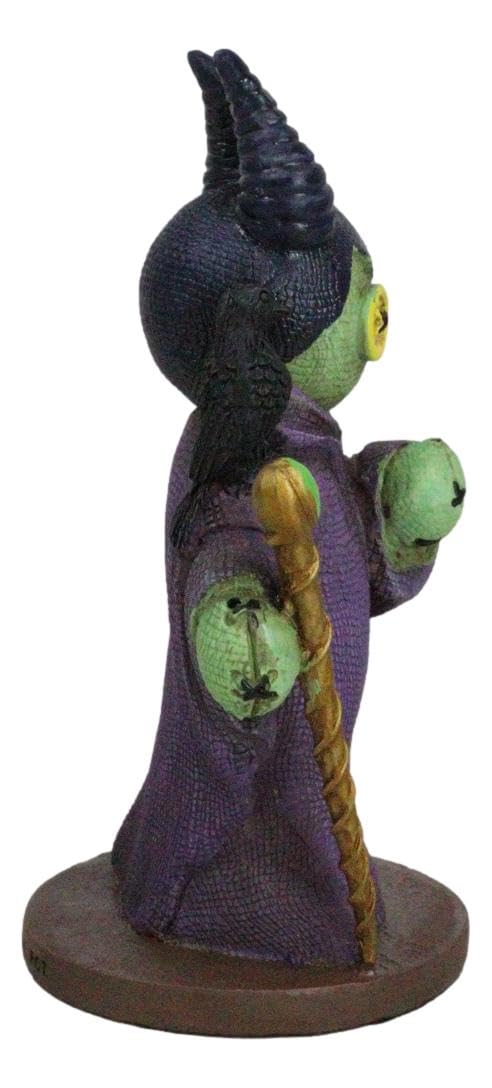 Ebros Day Of The Dead Pinheadz Monster With Voodoo Stitches Figurine Halloween Collectible Statue Fantasy Mythical Beings Undead Apocalypse Horror Icon (Evil Queen Maleficent)