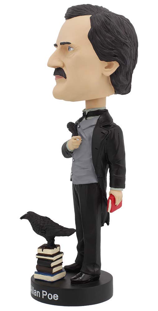 Royal Bobbles Edgar Allan Poe Bobblehead - Premium Polyresin Figure, Multicolor, Model RB1037, Unique Serial Number, Exquisite Detail