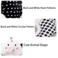 D-KINGCHY Baby Plush Hanging Rattle Toy, Elephant, Black and White, Teether for 0-3 Years Old, Soft pp Cotton, Medium Size