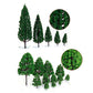 29pcs Mixed Model Trees 1.5-6 inch(4-16 cm), OrgMemory Ho Scale Bushes, Diorama Supplies, Plastic Trees for Projects, Model Trai