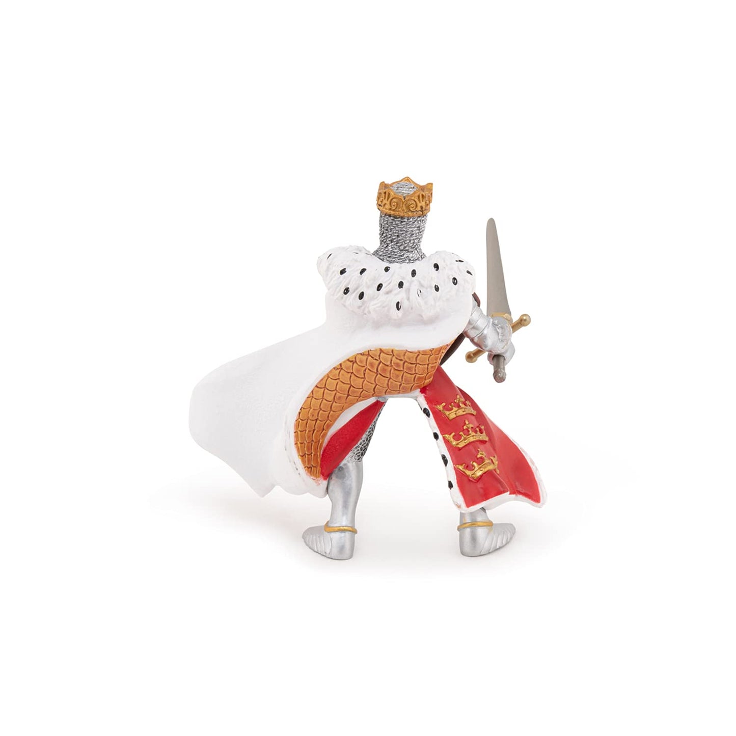 Papo -Hand-Painted - Figurine -Medieval-Fantasy -Red King Arthur -39950 - Collectible - For Children - Suitable For Boys And Gir