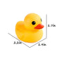 UMBWORLD Preschool Bath Toys Rubber Floating Squeaky Baby Wash Shower Toy for Toddlers Kids Party Decoration 12 Pcs (Yellow Duck