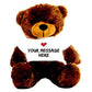 CLICK4DEAL 5 Feet Big Teddy Bear with Personalized Tee & Heart Stamp(152 cm (Dark Brown)