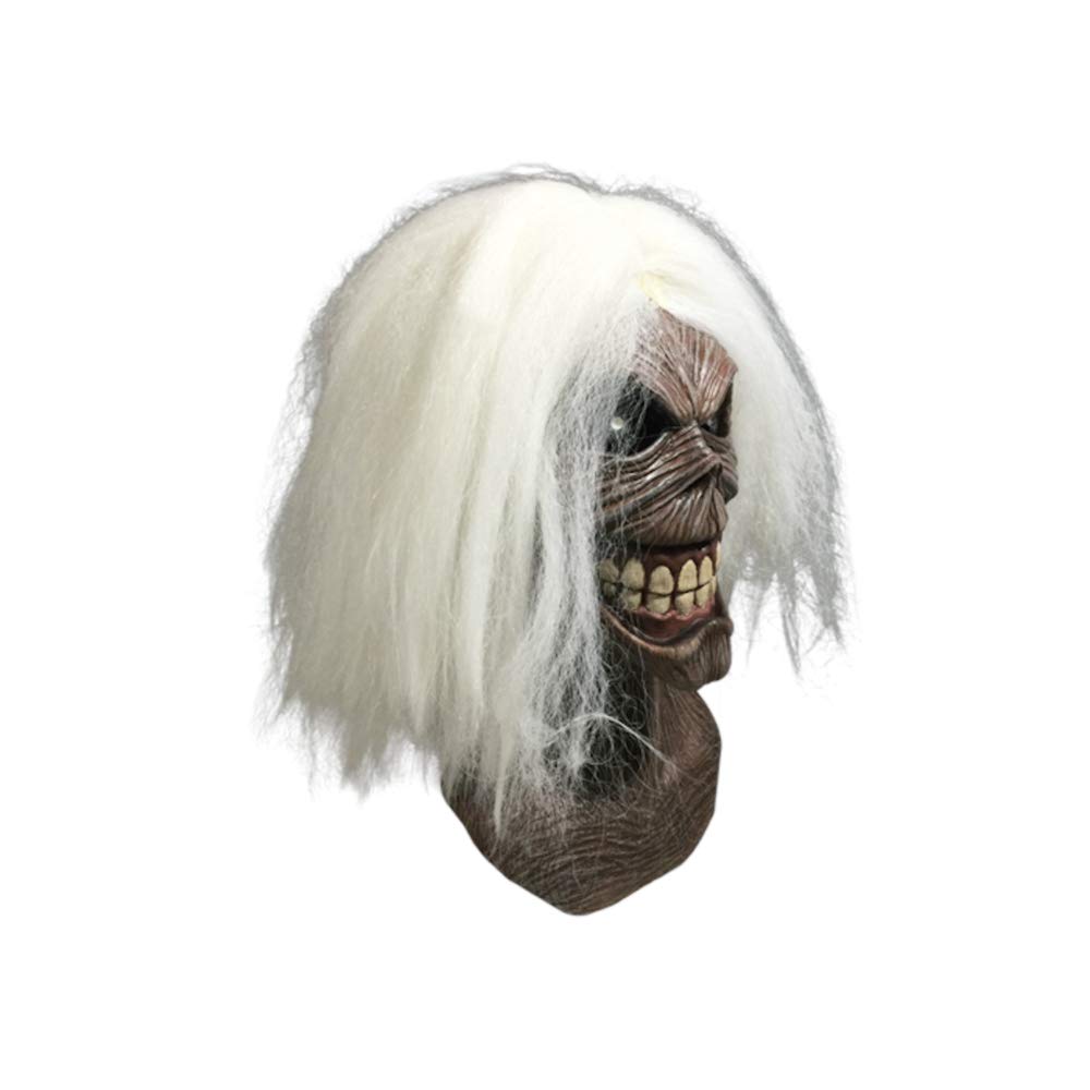 Loftus Trick Or Treat Studios Iron Maiden Killers Full Head Mask, Grey White, One-Size