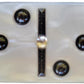 Domino Double 6 White Marbleized Tiles With Spinners, Jumbo Tournament Size In Black Elegant Velvet Bag