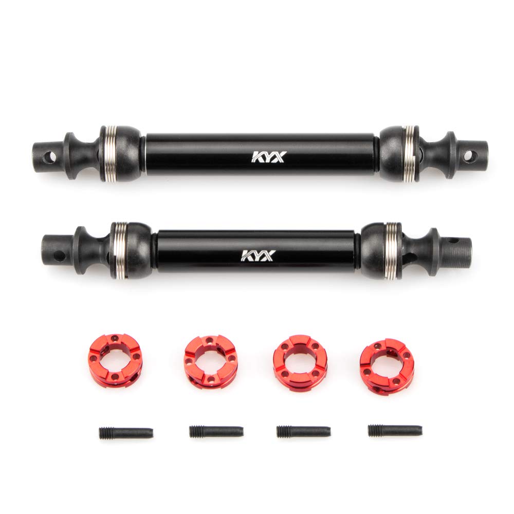 KYX Racing Hardened Steel Center Drive Shaft Dogbone Upgrades Parts Accessories for RC Crawler Car Axial SCX10 III AXI03007