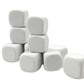 Qidiwin White Eva Foam Dices For Kids Graffiti-Building Blocks,Creative Painting, Party Supplies, 1.96 Inchs, 12Pcs
