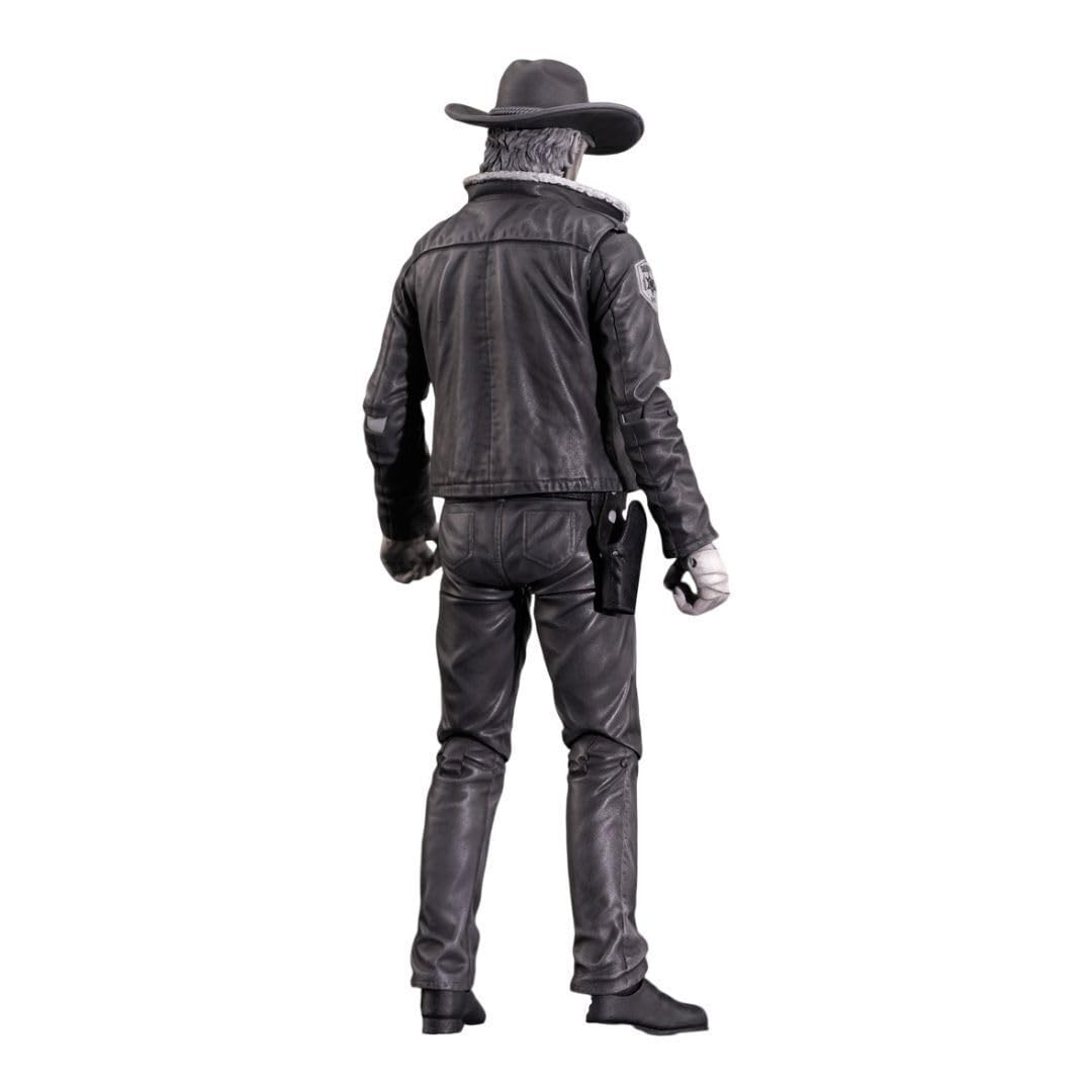 Diamond Select Toys The Walking Dead Comic Series 1 7-Inch Rick Grimes Action Figure with 16 Points of Articulation (Black and White)