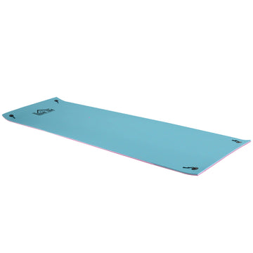Homcom 17' X 5' Floating Mat, 3-Layer Lily Pad Swimming Pool Floating Water Mat, Thick And Durable Water Activities Mat For Lake, Oceans