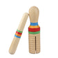 Excluzo Wooden Crow Sounder Wood Guiro Kids Children Musical Toy Persussion Instrument
