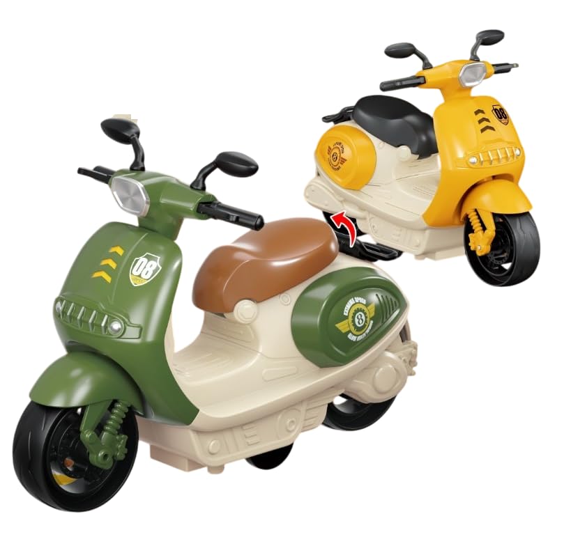 Jack Royal Scooter Toys For Kids Toddlers Baby Boys Girls Adults Seat Model Toys Steering Wheel Car Toy Track, Mini Motorcycle T