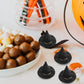 SAFIGLE 12pcs Mini Witch Hats:Tiny Witch Hats Halloween Black Plastic Caps for DIY Crafts, Party Decorations, Dollhouse Props, a