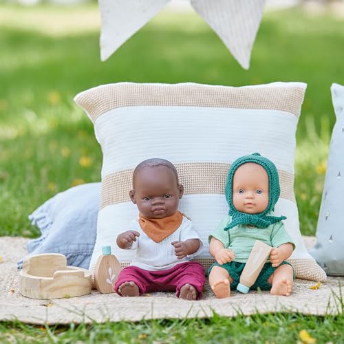 Miniland Doll Wooden Care Set - Quality, ECO, Imaginative