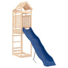 vidaXL Outdoor Playset in Solid Pine Wood - Playground with Wave Slide, Sandpit, Platform for Ages 3-8 - Home Garden Climbing Fr