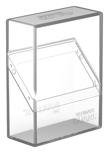 Ultimate Guard Boulder 40+, Deck Case For 40 Double-Sleeved Tcg Cards, Clear, Secure & Durable Storage For Trading Card Games, Soft-Touch Finish