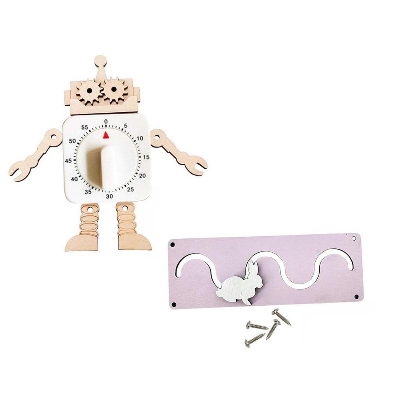 Ecomistiq2Pcs Montessori Busy Board Sensory Early Educational Accessories Stylel|Baby|Toys For Baby|Developmental Baby Toys