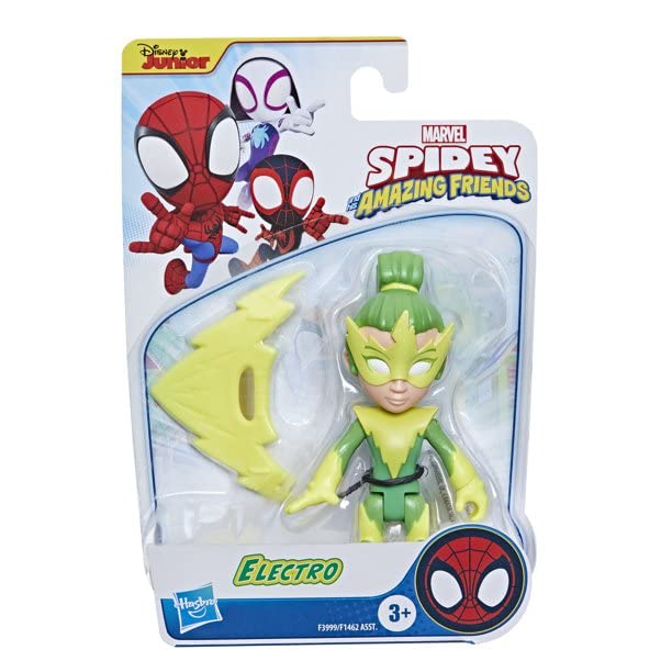 Marvel Spidey & His Amazing Friends Action Figures Superheroes + Villains (Choose Figure) (Electro (4 Inch))