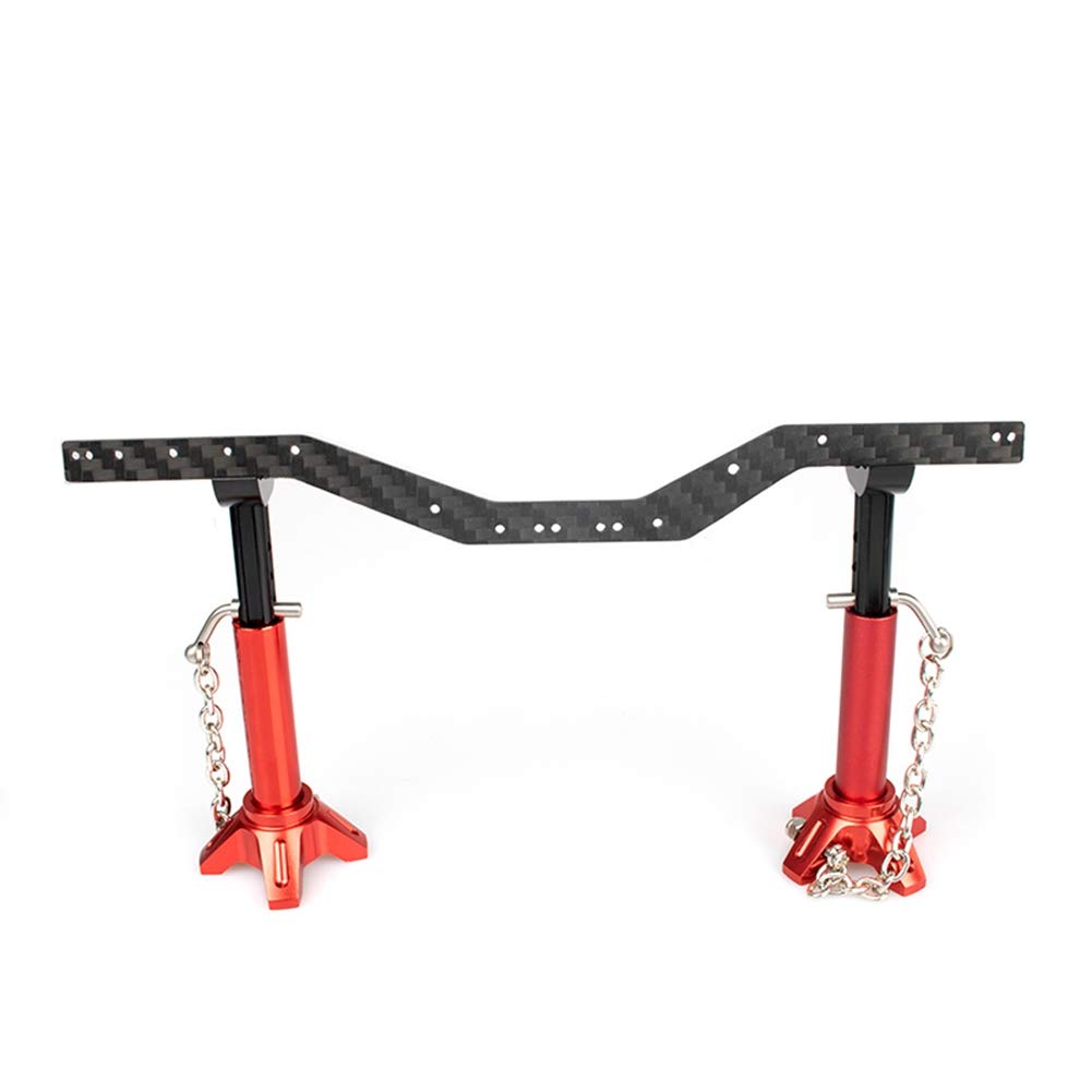 RC-Hub 2Pcs Carbon Fiber SCX24 Frame Rails Left and Right Frame Chassis for 1/24 Axial SCX24 AXI90081 RC Crawler