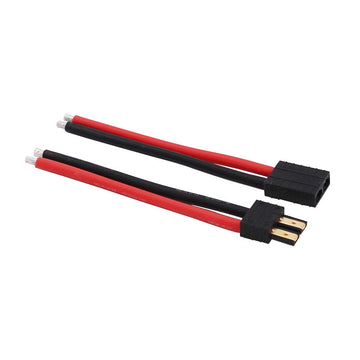 OliYin 2pairs compatible with tr Male Female Connectors Cable with 12awg 10cm Slicone Wire for RC LiPo Battery FPV Turnigy/Zippy