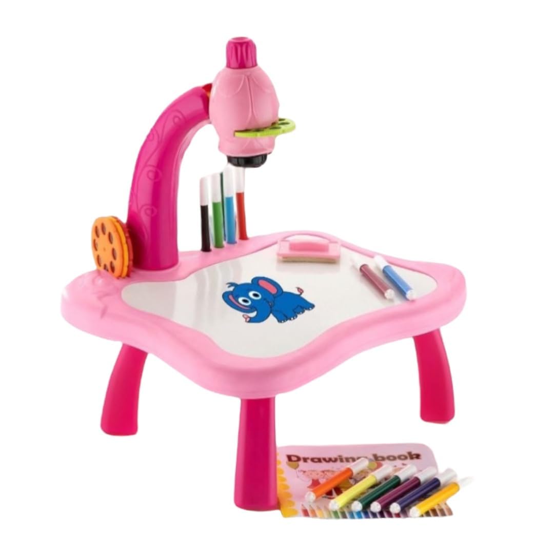 EUPHORIA Euphoria Toys Kids Drawing Projector Table, Tracing with Music, Toddlers Unicorn Doodle Board Projection Drawing Board 