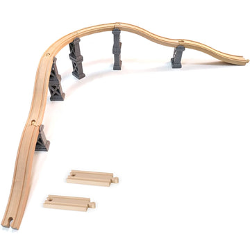 Wooden Train Bridges, Viaduct Bridge, Wooden Train Track Accessories, Wooden Train Track, Train Tracks Compatible With All Major