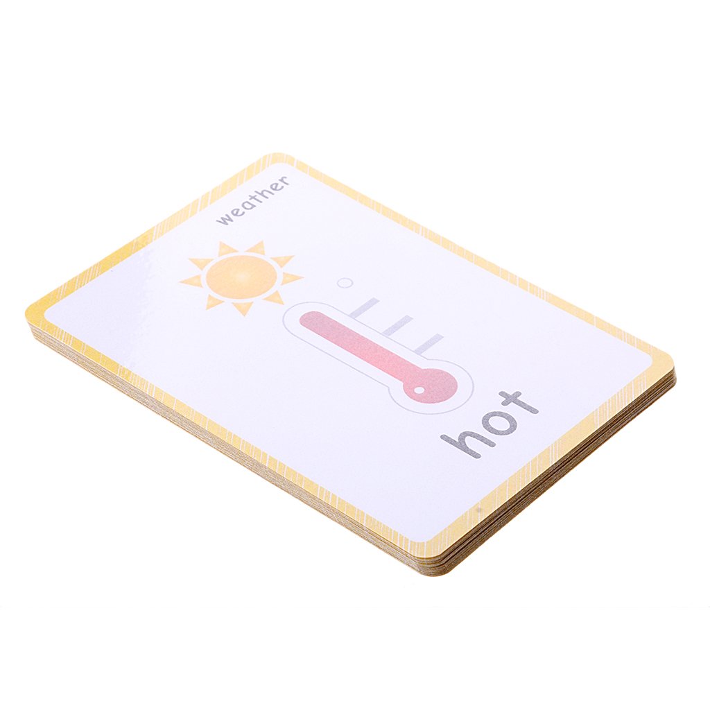 Jazzy Pearls Flash Cards  Educational Learning Picture & Word Card Weather  22Pieces|Toys & Hobbies | Educational | Other Educ