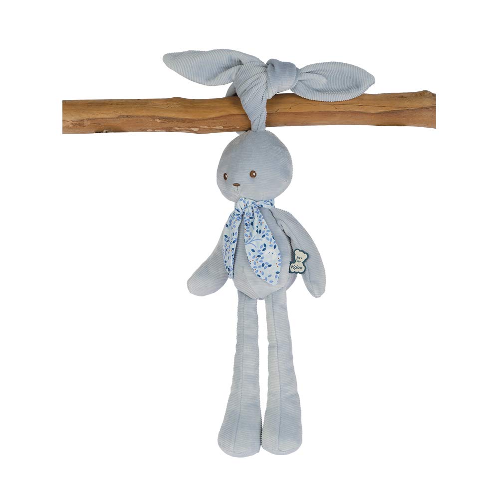 Kaloo Lapinoo My First Friend Corduroy Rabbit - Machine Washable - 13.75    Tall in Gift Box - Blue Ages 0+ - K969944