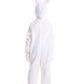 XSDZSWQY Kids Easter Bunny Costume White Rabbit Animal Plush Set Onesie for Child Christmas Halloween Cosplay Onepiece. (White,