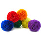 LAYWU 12-Pack 4 Yarn Balls / Soft Fleece Balls, Blue,Green,Red