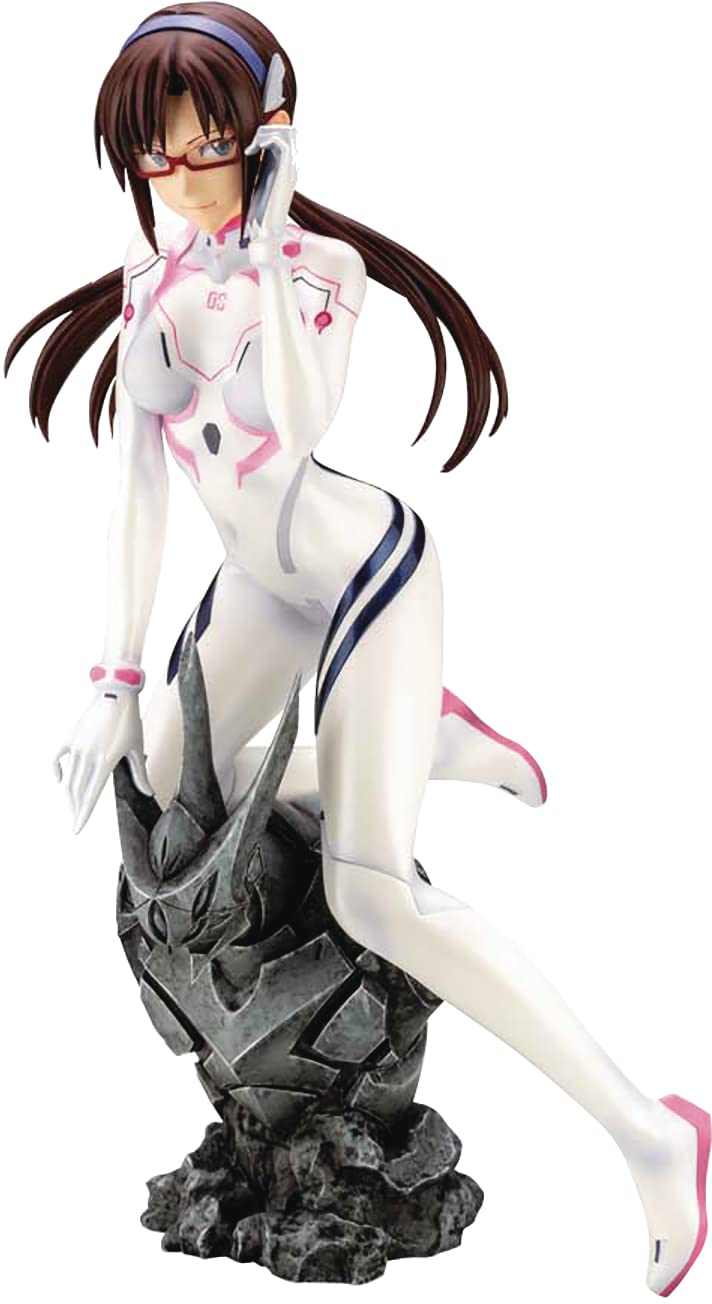 Kotobukiya Evangelion: 3.0+1.0 Thrice Upon a Time: Mari Makinami Illustrious (White Plugsuit Version) PVC Statue,Multicolor,PP98