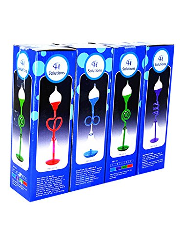 Colorful Office Thinking Hand Boiler, Glass Science Energy Transfer, Children Science Experiment, Love Birds Color Meter Hand Boiler, 2 Pcs (Blue&Purple) By C&H®