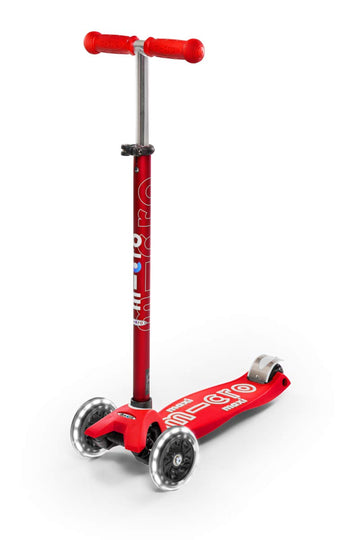 Micro Kickboard - Maxi Deluxe Led - Three Wheeled, Lean-To-Steer Swiss-Designed Micro Scooter For Kids With Motion-Activated Light-Up Wheels For Ages 5-12