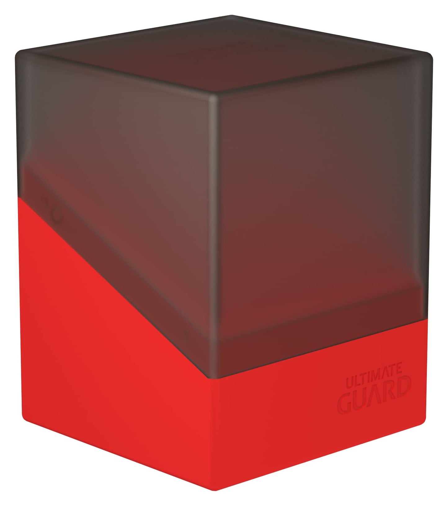 Ultimate Guard Boulder Synergy 100+, Deck Case For 100 Double-Sleeved Tcg Cards, Black/Red, Secure & Durable Storage For Trading Card Games