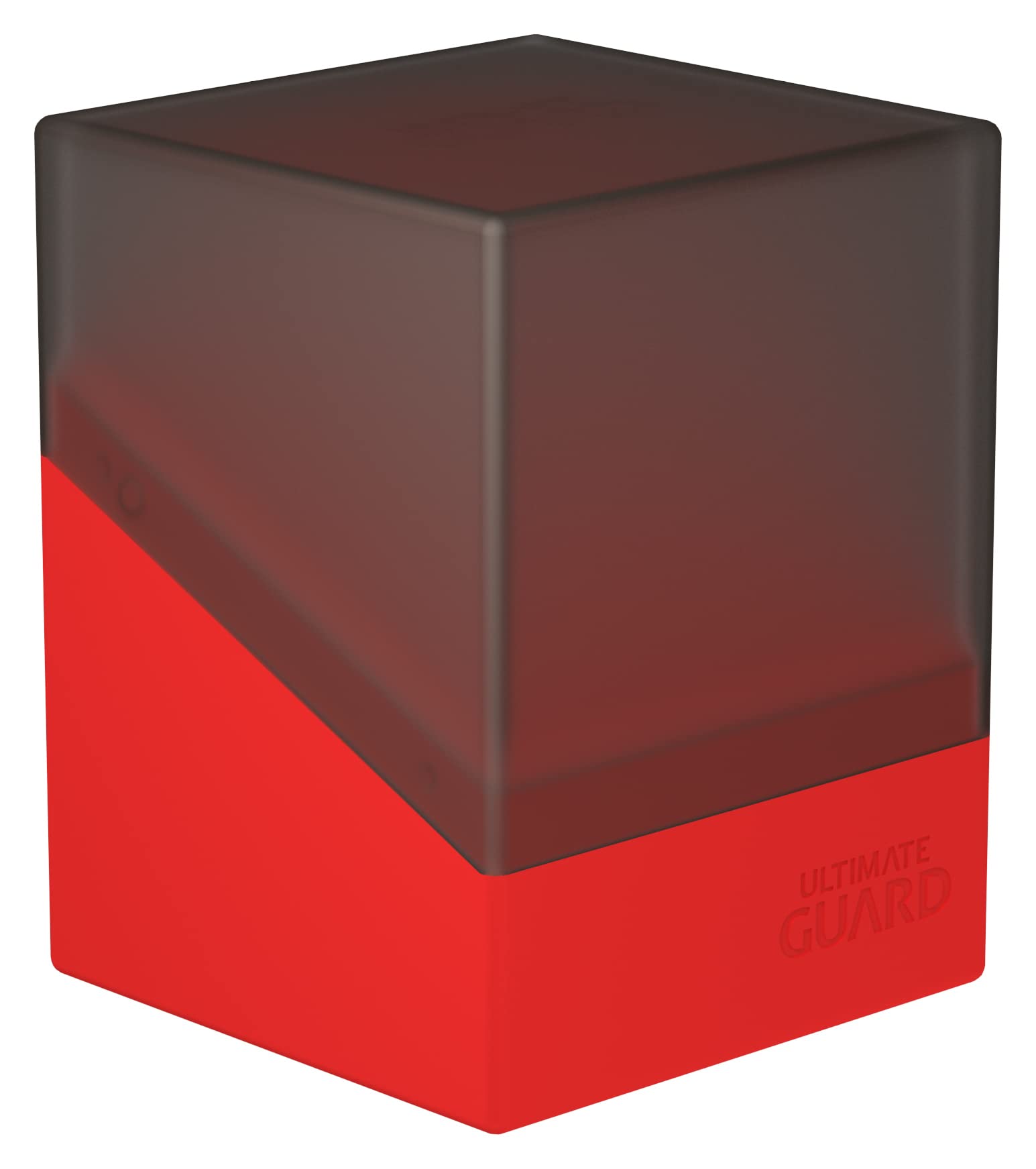 Ultimate Guard Boulder Synergy 100+, Deck Case For 100 Double-Sleeved Tcg Cards, Black/Red, Secure & Durable Storage For Trading Card Games