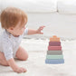 Bnf Stacking & Nesting Triangle Toy Soft Stacker 6 Pcs Building Stacker Light Color Baby | Toys For Baby | Developmental Baby To