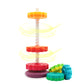 Luckfuture Educational Spinning Stacking Toys, Rainbow Stacking Rings Baby Toy, Toddlers Toys Montessori Sensory Learning Toy Fo