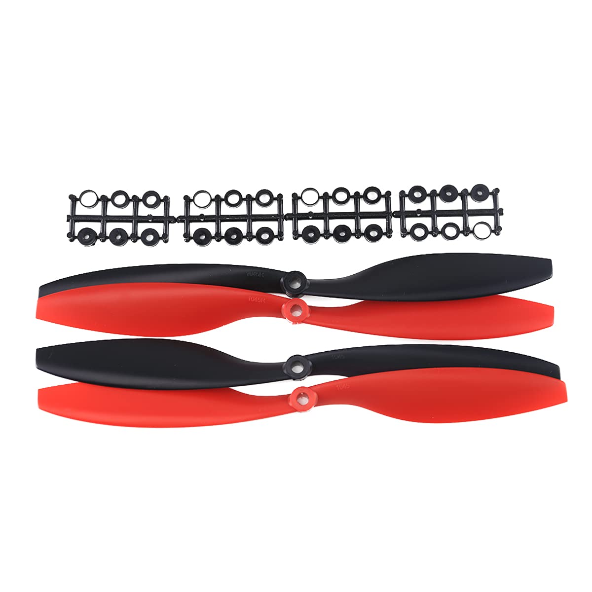 SoloGood 1045 (10x4.5) Propellers. 16 Pieces(8CW, 8CCW) Red & Black 10 inch FPV Props for F450 F550 S550 S500 FPV Quadcopter Mul