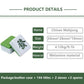 drizzle Mahjong Set - 34mm Green Tiles - 146 Medium Size - Traditional Chinese Game - Includes Instructions - Perfect for Family & Parties