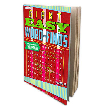 Bendon Jumbo Word Find Puzzle Books for Adults - Set of 4 Large Print Word Search Books with 380+ Pages and Bookmark