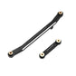 Allinrc Scx24 Steering Links Aluminum Steering Linkage Set High-Tightening Links For Axial Scx24 1/24 Upgrades (Black)