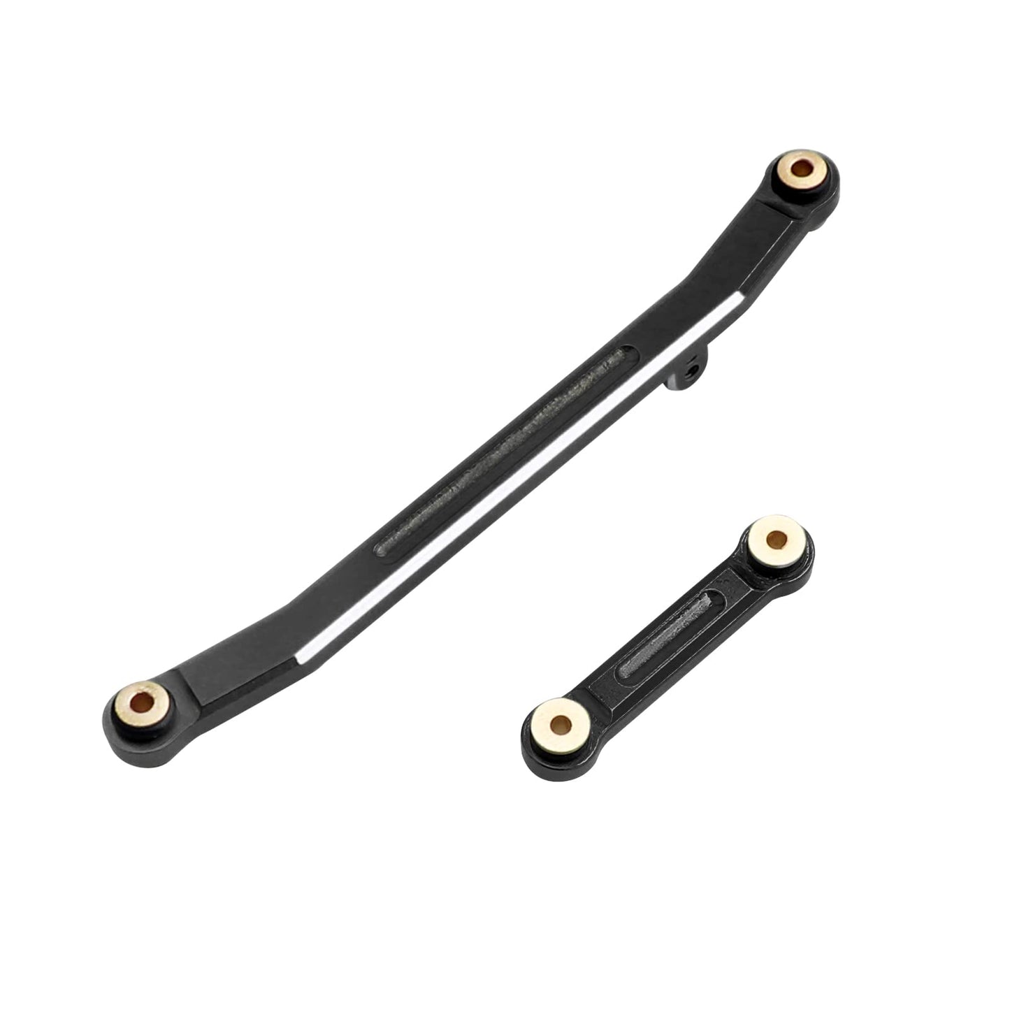 Allinrc Scx24 Steering Links Aluminum Steering Linkage Set High-Tightening Links For Axial Scx24 1/24 Upgrades (Black)