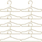 Jojofuny Ken Doll Clothes 10Pcs Doll Clothes Hanger, Miniature Metal Mini Doll Hangers, 2.5 X 1.3 Inch Dress Outfit Holders, Gol