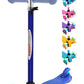 Chromewheels Scooter For Kids, Deluxe 3 Wheel Scooter For Toddlers 4 Adjustable Height Glider With Kick Scooters, Lean To Steer With Led Flashing Light For Ages 3-6 Girls Boys (Blue)