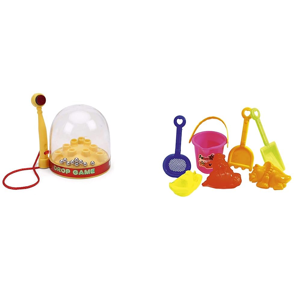 Smart Picks Drop Puzzle Game Multicolor & Negi Nano Beach Set,Plastic,Multicolor,Kid